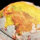 Глобус физико-политический с подсветкой рельефный,210мм