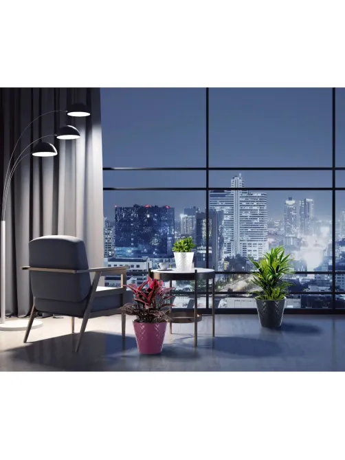 Горшок для цветов InGreen Manhattan D190мм, 3,3л c дренаж встав белосн