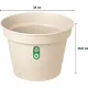 Горшок д/ цветов Mint D380мм, 20л с поддоном светло-бежевый 221612325/01