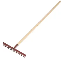 Грабли 14-ти зубые витые тощ 2мм эмаль с/ч 1 сорт(в сборе)ГВ-14_СИ-01442