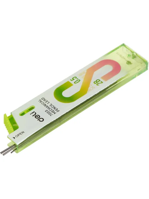 Стержень микрографический Deli, 0,5 мм 2B, упаковка в ассортименте, 20 шт