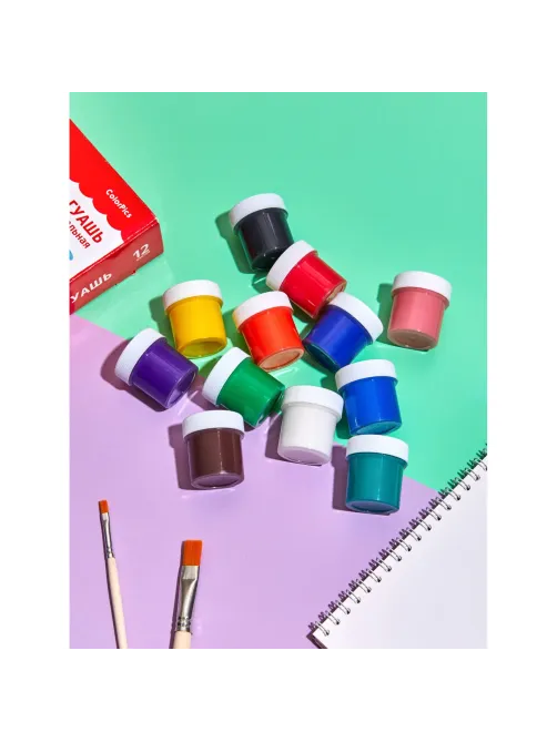 Гуашь Комус Класс ColorPics набор 12 цв, 20 мл