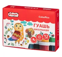 Гуашь Комус Класс ColorPics 12 цветов по 10 мл