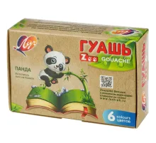 Гуашь 6цв.,Луч Zoo,банка 15 мл