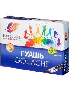 Гуашь 12цв.,Луч Классика,банка 20 мл