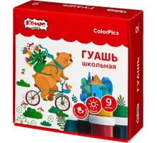 Гуашь Комус Класс ColorPics набор 9 цв, 20 мл