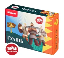 Гуашь КОМУС Три Богатыря набор 12 цв, 20 мл богатыри