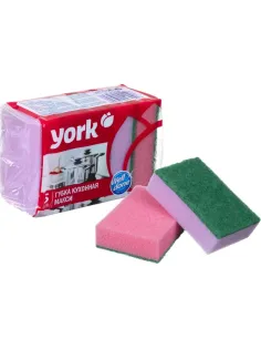 Губки для мытья посуды YORK Макси 5шт/уп 030040