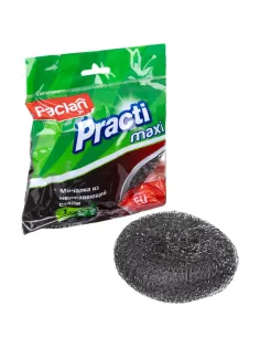 Губка-мочалка металлическая большая D=9,5см.,вес=34,8гр. PACLAN