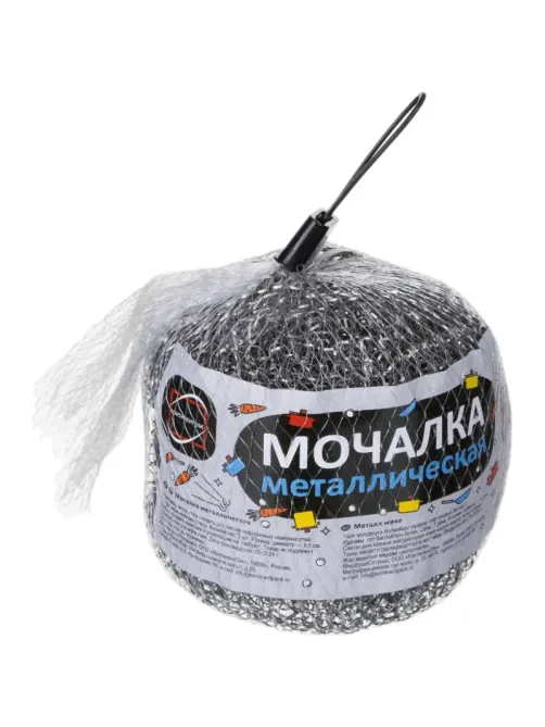 Губка-мочалка металлическая КонтинентПак 3шт/уп