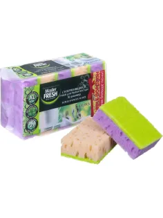 Губки для мытья посуды Master FRESH XL 100х70х33мм 5шт/уп