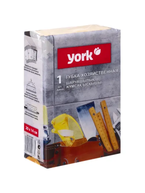 Губка хозяйственная York 20х14см 1шт