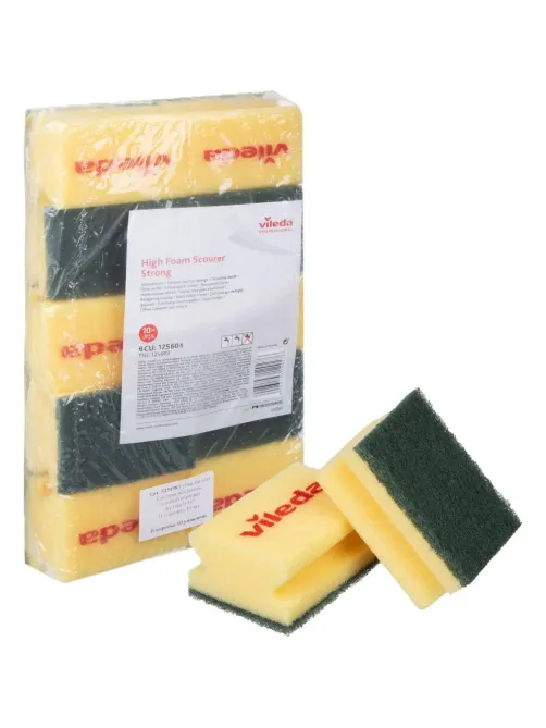 Губки абразивная Vileda Professional средней жесткости 9,5x, 10 шт.125604