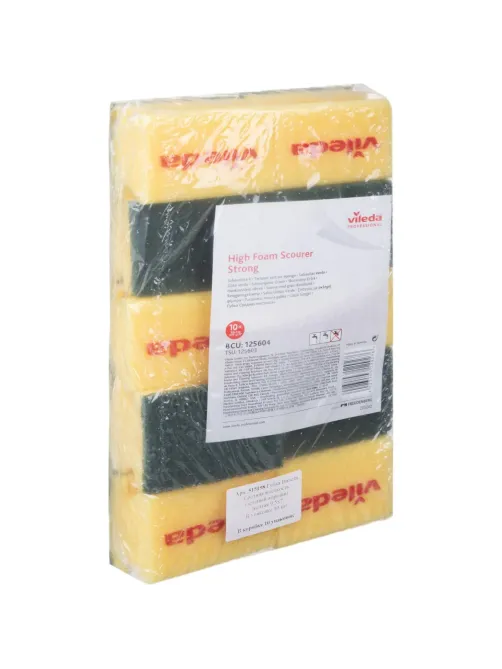 Губки абразивная Vileda Professional средней жесткости 9,5x, 10 шт.125604