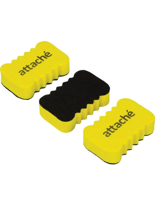 Губка-стиратель для маркерных досок Attache Economy, 5.5x3.5x1.5cм,3 шт/уп