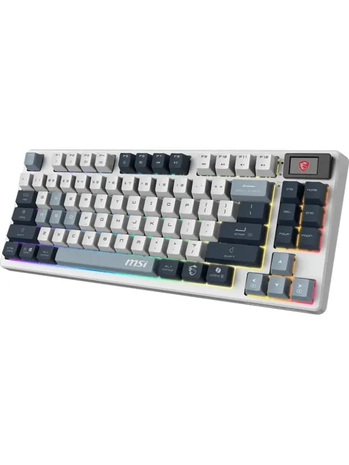 Клавиатура MSI (S11-43RUP01-HH9)Forge GK600 механ.бел/син USB BT/R gamer L
