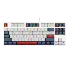 Клавиатура Acer OKW305 механич. USB Multimedia/gamer/LED (ZL.KBDCC.01W)бел