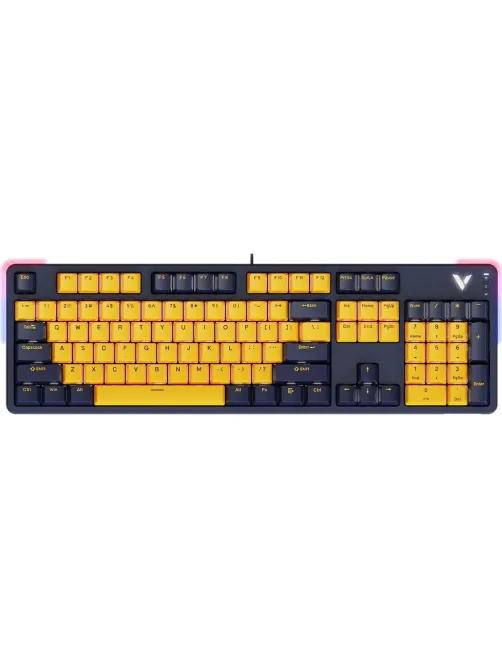 Клавиатура RAPOO игров.механич.проводная V500PRO, цвет - желтый/синий