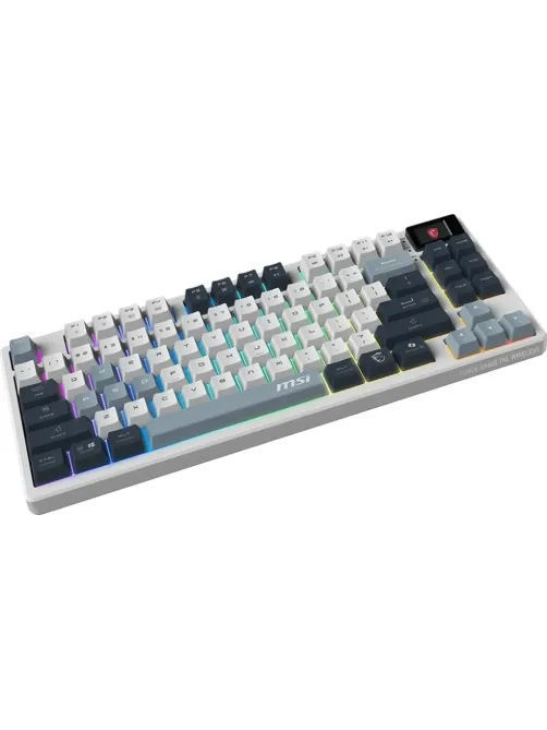 Клавиатура MSI (S11-43RUP01-HH9)Forge GK600 механ.бел/син USB BT/R gamer L
