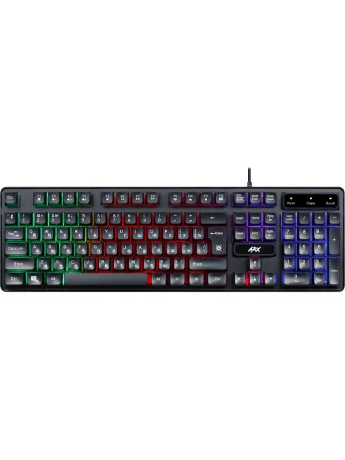 Клавиатура Defender Arx GK-196L RU проводн.игровая, радужн. подсветка 45196