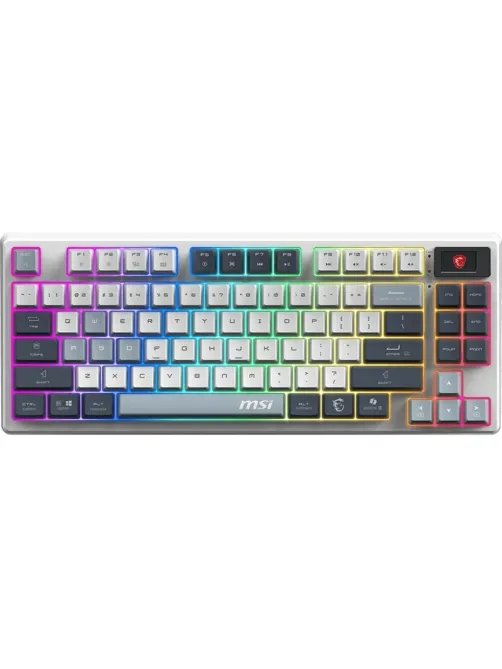 Клавиатура MSI (S11-43RUP01-HH9)Forge GK600 механ.бел/син USB BT/R gamer L