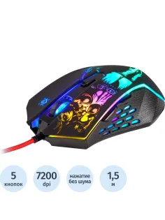 Мышь компьютерная Defender Sin'Sister GM-933 проводн.игр.6кн,7200dpi 52933