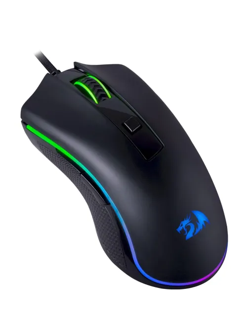 Мышь компьютерная Redragon Cypher (72075)игр. провод.черн,RGB,6кн,12800dpi