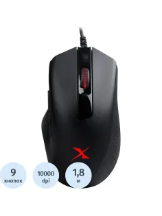 Мышь компьютерная A4Tech Bloody (X5 Max) черный/оптическая/10000dpi/9кн