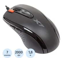 Мышь компьютерная A4Tech X-710BK чер опт (2000dpi) USB (7but)