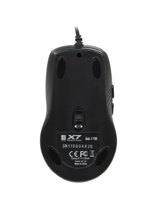 Мышь компьютерная A4Tech X-718BK чер опт (3000dpi) USB (6but)