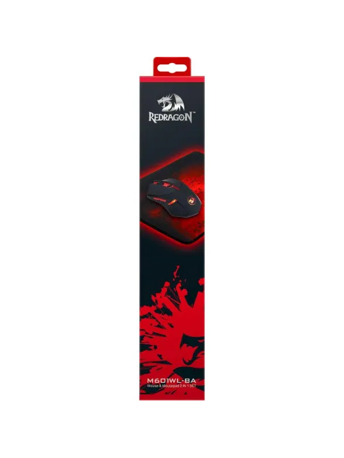 Мышь компьютерная Redragon беспроводн.+коврик (игр.набор) M601WL-BA (78227)
