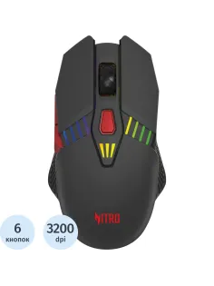 Мышь компьютерная Acer Nitro OMR305 черн. оптичес.3200dpi/6but BT/Radio USB
