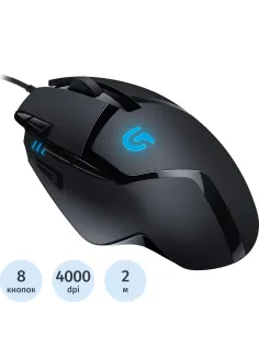 Мышь компьютерная Logitech G402 черная (910-004073/910-004067)