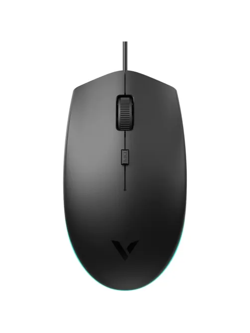 Мышь компьютерная RAPOO игровая проводная V11S, цвет - черный