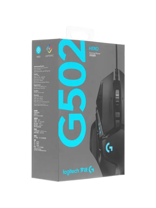 Мышь компьютерная Logitech G502 HERO High Perform. Gam. Retail (910-005474)