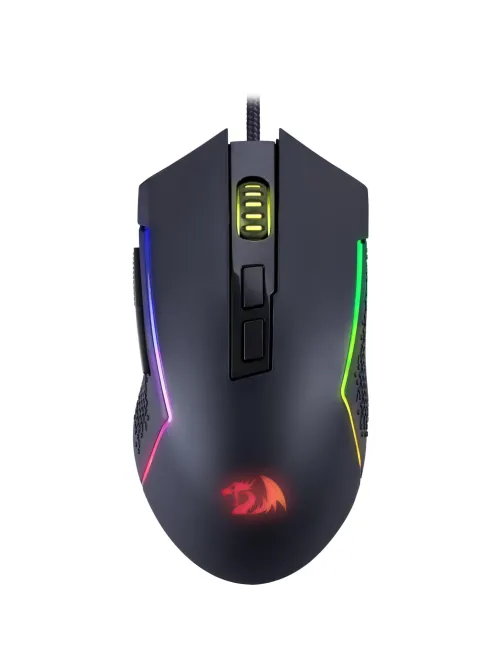 Мышь компьютерная Redragon Trident Lite (72018)игр. черн,RGB,7кн,8000dpi