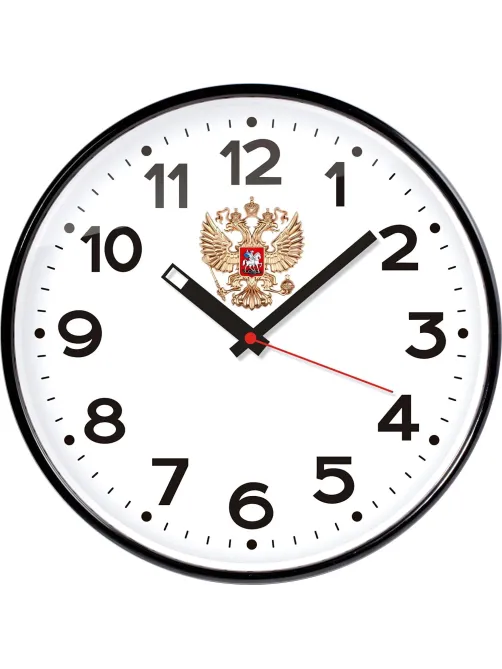 Часы настенные Troyka модель77, диаметр 305 мм,  пластик 77770732