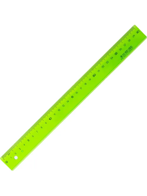 Линейка 30см Attache Bright Colours зеленая