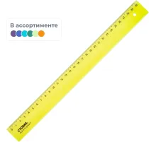Линейка 30см прозр.   NEON Cristal цвет ассорти  ЛН-32