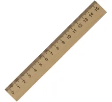 Линейка деревянная 15см, лд15