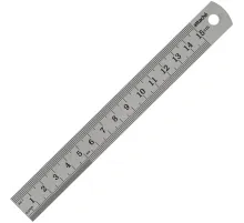 Линейка металлическая 15 см Attache