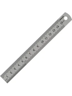 Линейка металлическая 15 см Attache