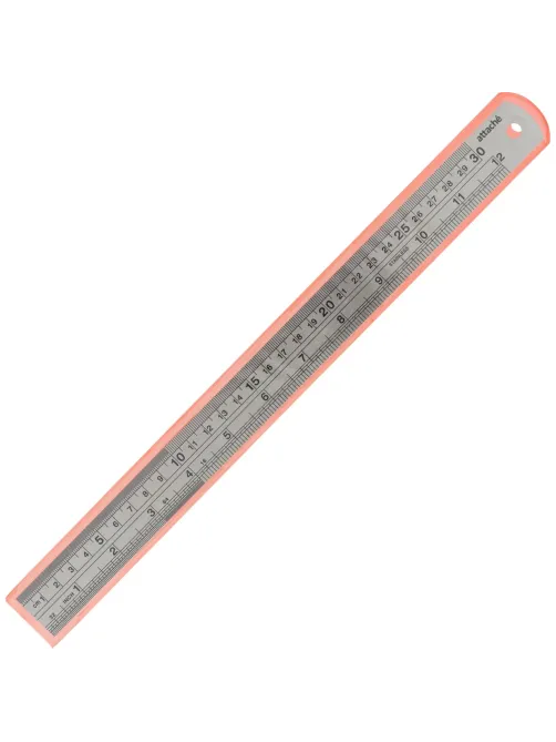 Линейка металлическая 30см Attache  (12х1 )