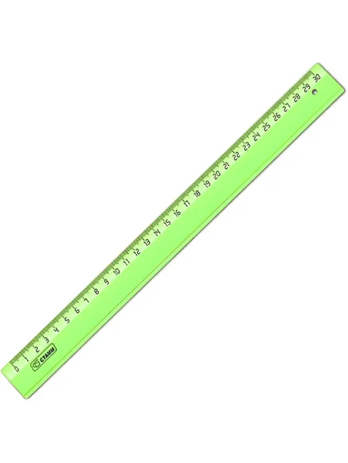 Линейка 30см прозр.   NEON Cristal цвет ассорти  ЛН-32