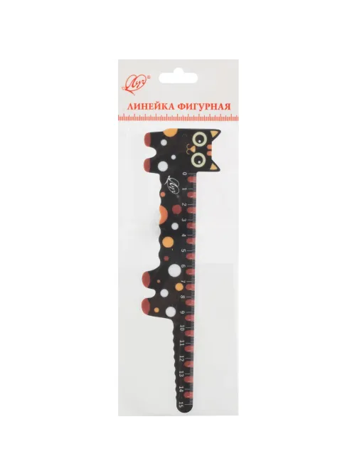Линейка фигурная Кот 34С 2265-08