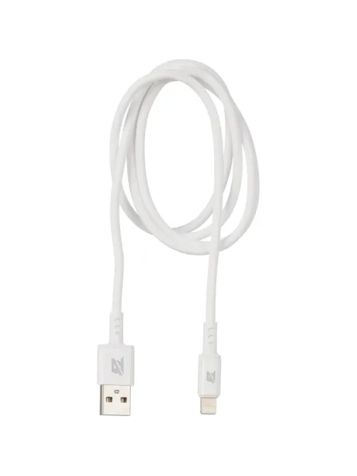Кабель 2,4A, 1м, USB - Lightning, TPE, силикон, белый BT-JCBL-005/U28