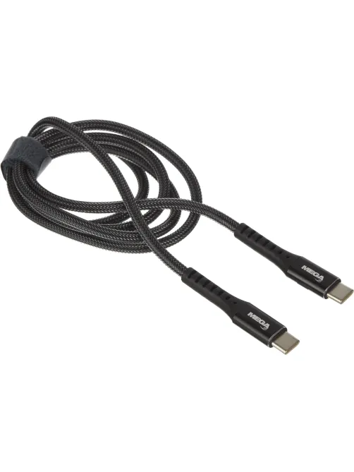 Кабель 60W, 3A, 1м, Type-C to Type-C,  нейл, черный BT-JCBL-010/U210CC