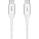 Кабель Belkin (CAB015bt1MWH)BoostCh.240W PD USB-C/USB-C Braided 1м бел