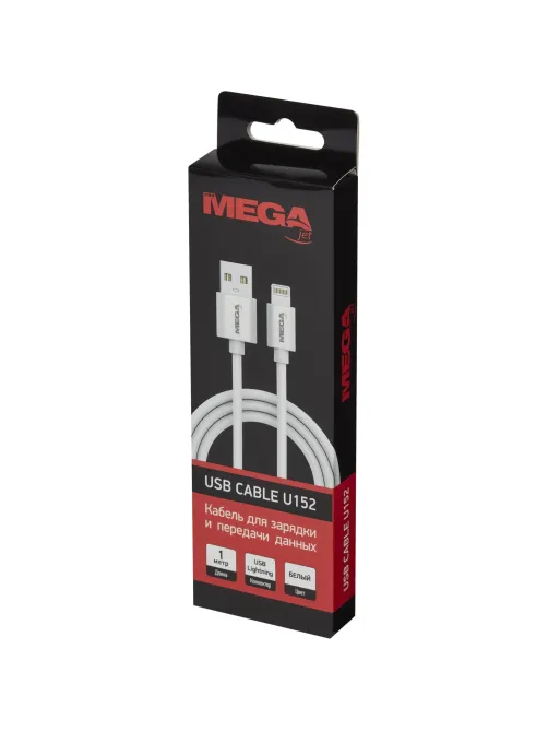 Кабель 2,4A, 1м, USB - Lightning, TPE, белый BT-JCBL-002/U152