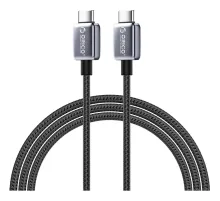 Кабель ORICO USB-C(m)/USB-C(m),480Мбит/с,PD 100Вт,2м ORICO-GQZB100-20-BK-BP